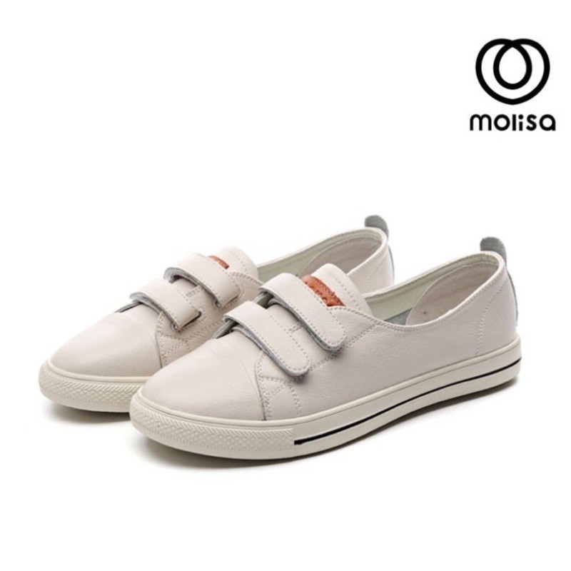 ส่งต่อ MOLISA ใหม่แกะกล่อง รองเท้าหนังแฟชั่น สำหรับผู้หญิง - Leather Sneaker Shoes - 1711 หนังแท้