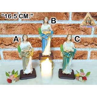 รูปปั้น นักบุญอักแนส Saint Agnes St.Agnes คาทอลิก คริสต์  Catholic Agnes Statue Figurine