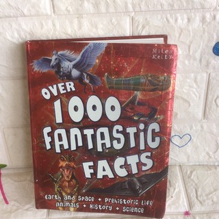 🎉โปรโมชั่นราคาพิเศษ OVER 1000 FANTASTIC FACTS หนังสือความรู้ปกอ่อนเล่มหนา(มือสอง)?