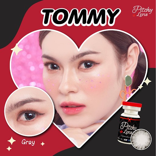คอนแทคเลนส์ Pitchy Lens Tommy สี Gray