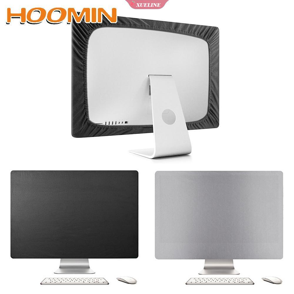 ผ้าคลุมหน้าจอคอมพิวเตอร์ โพลีเอสเตอร์ สีดํา กันฝุ่น 21 24 27 32 นิ้ว สําหรับ Apple iMac LCD