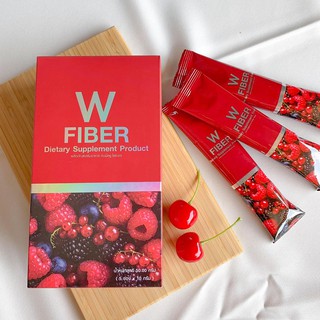 ไฟเบอร์ วิ้งไวท์ W FiBer ดับเบิ้ลยูไฟเบอร์ ของแท้ wink white ไฟเบอร์ ดีท็อกซ์ ลดน้ำหนัก ลดพุง คุมหิว พร้อมส่ง (5ซอง)