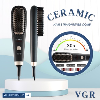 เครื่องหวีผมไฟฟ้า VGR ceramic hair straightener comb  รุ่น V-568  (สินค้าพร้อมส่ง ของแท้100%)