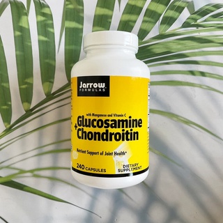 39% OFF Sale!! EXP: 05/23 Glucosamine 375+ Chondroitin 300มก 240 แคปซูล (Jarrow Formulas)  ลดปวดบริเวณข้อ