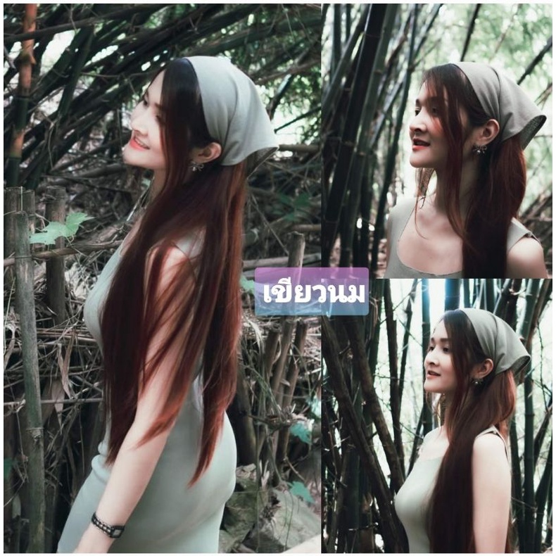 ผ้าโพกผม  ผ้าฝ้ายแท้100%  พร้อมส่ง มีเก็บเงินปลายทาง - รูปที่ 4