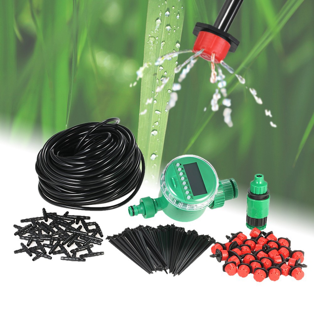 25m Micro Drip Irrigation System With Auto Timer Self Plant