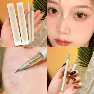 Kaxier ปากกาอายไลเนอร์ เนื้อลิขวิด แบบบาง สีน้ําตาลอ่อน