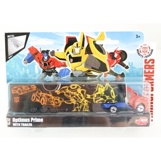 Majorette Transformer Collection Optimus Prime Truck - Red/Blue Color / scale 1/87 (8 inches) in Package