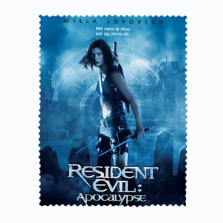 สั่งทำ ผ้าเช็ดแว่นตา ผ้าเช็ดแว่น ผ้าเช็ดเลนส์ ผ้าเช็ดจอ ภาพยนตร์ Resident Evil Apocalypse ผีชีวะ 2 ผ่าวิกฤตไวรัสสยองโลก