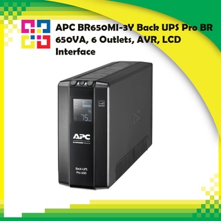 APC BR650MI-3Y Back UPS Pro BR 650VA/390W 6 Outlets, AVR, LCD Interface