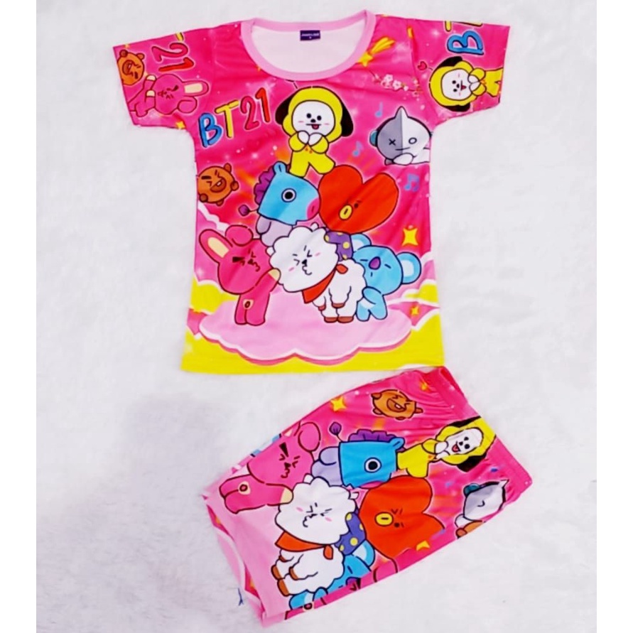 ชุดรถยนต์ SANDISEAN สําหรับเด็กผู้หญิง | BTS KIDS SUIT | ชุด BTS GIRLS | ชุด VIRAL BTS GIRLS | เสื้อ