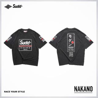 Sudd เสื้อยืดโอเวอร์ไซส์ รุ่น Nakano สีท็อปดำ