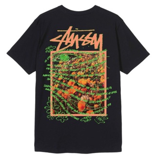 เสื้อยืด Allen 777 Stussy Super Bloom Butterfly Floral Short Sleeve Men Women T-Shirt