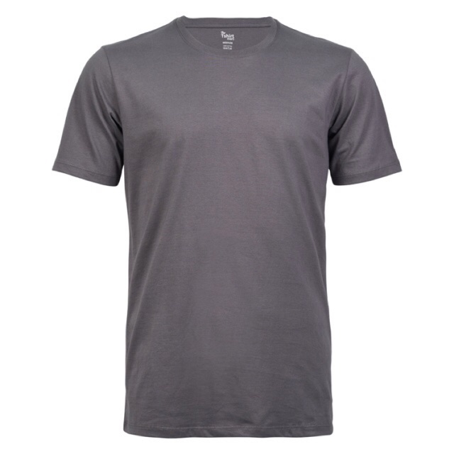 เสื้อยืดแขนสั้น คอกลม สีเทา ดำชาโคล Charcoal (木炭色) - SR 05