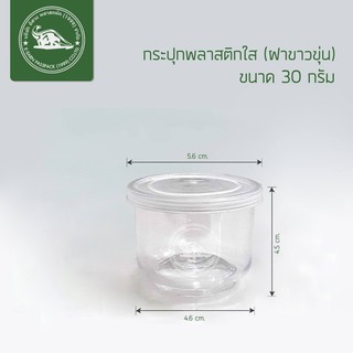 กระปุกพลาสติก ขนาด 30 กรัม [007] (แพ็ค 24 ใบ)