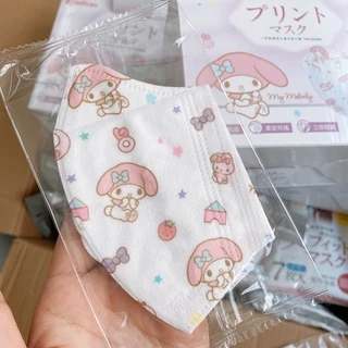 🔥โค้ดส่วนลด🔥แมสเด็ก 3D IRIS healthcare Sanrio หน้ากากอนามัยเด็กโต หน้ากากเด็ก 1กล่อง/50ชิ้น