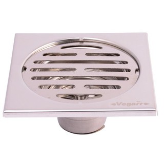 VEGARR ตะแกรงกันกลิ่น เหลี่ยม 2-3นิ้ว รุ่น VFD0302 สีสเตนเลส VEGARR Stainless Steel Floor Grate 2-3 inch, VFD0302 Stainl