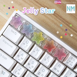 คีย์แคป Jelly Star ปุ่มESC,แถวF Mechanical Keyboard