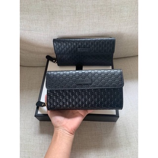 สด-ผ่อน📌แท้💯 GUCCI Microguccissima Continental Flap Wallet