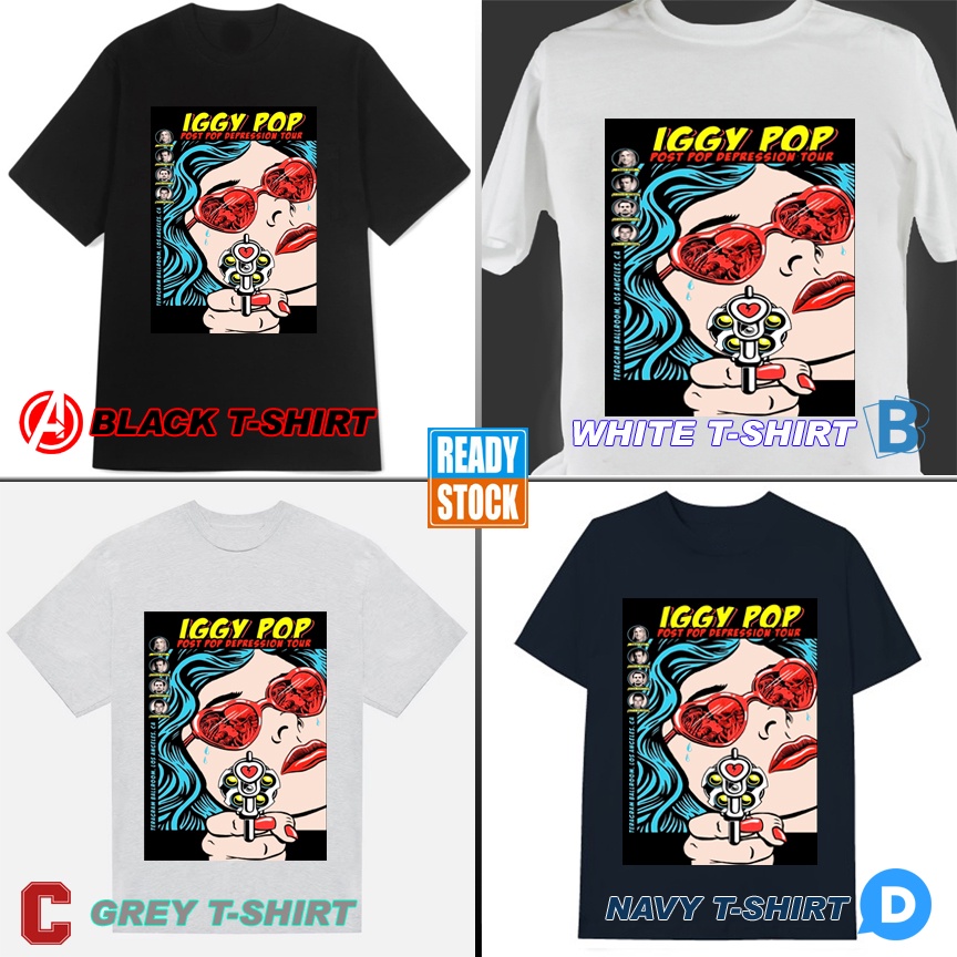 Iggy Pop เสื้อยืด***