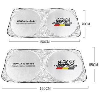 ม่านบังแดดกระจกรถยนต์ สําหรับ Honda UV Civic Fit Jazz VEZEL Accord Odyssey UR-V HR-V CR-V City