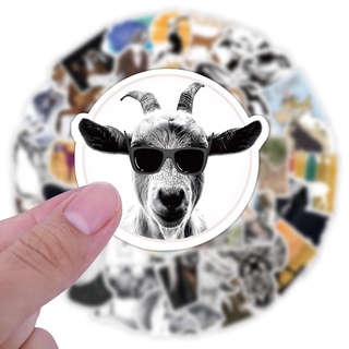 ยูนิคอร์น หมู เพนกวิน ชิบะอินุ ฮัสกี้ Cute animal GOAT แพะ ไก่ 50แผ่น STICKER กันน้ำ สติ๊กเกอร์ ใช้ซ้ำได้  โทรศัพท์มือถื