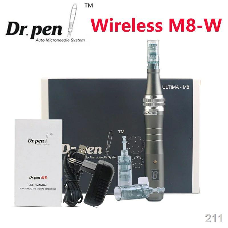 พร้อมส่ง ชุดปากกา Dr.pen m8 เดอม่าเพน(Model EU สำหรับส่งไปยุโรป)หัว16พิน 4 ชิ้น + ครีมชา 10g + ใบรับประกันเครื่อง 1ฟรี