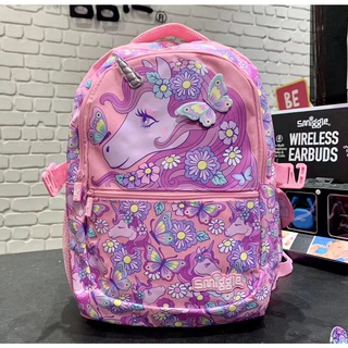 SMIGGLE กระเป๋าเป้สะพายหลัง กระเป๋านักเรียน พิมพ์ลายยูนิคอร์น สําหรับผู้หญิง