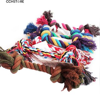 สัตว์เลี้ยงฝ้ายถักเปียเชือกคลีนเคี้ยว Knot เล่นของเล่น