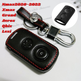 ซองหนังใส่รีโมทกุญแจ Xmax, Grand Filano, Q-bix, Aerox, N-max2020-2022 เคสกุญแจ เคสรีโมท