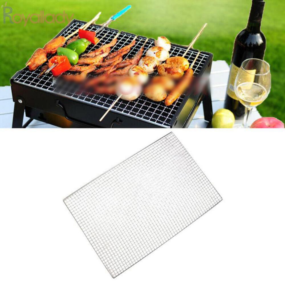 Barbecue Grill Grid Rack Cooking Net Wire Mesh 26*32CM Smooth Durable