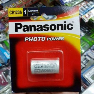 ถ่าน CR123A,  CR123, CR17345 Panasonic ,Energizer, Gp, Kodak, Pkcell, Procell by Duracell Lithium  3V 1ก้อน ของแท้