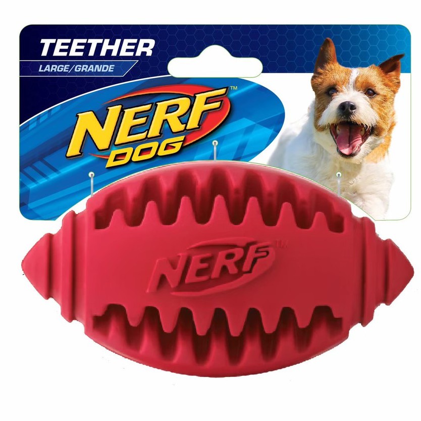 Nerf Dog Teether Football / Large ของเล่นสุนัข ช่วยขัดฟัน