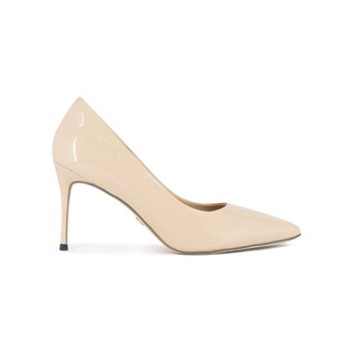 SHU CELEB HEELS 3.5" IN MILAN - GLOSSY NUDE รองเท้าส้นสูง