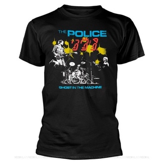 เสื้อยืดคอกลม พิมพ์ลาย The Police Ghost In The Machine Live สีดํา สไตล์คลาสสิก ไม่ซ้ําใคร LChfik56KKkcnd10S-5XL