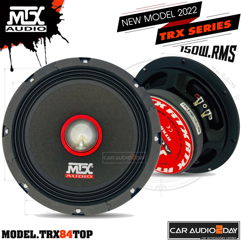 MTX RTX-84TOP ลำโพงกลางโดดเฟสปลั๊กขนาด 8" ลำโพงเสียงกลาง MTX Audio ลำโพงรถยนต์ NEW MODEL2022 คู่ละ35