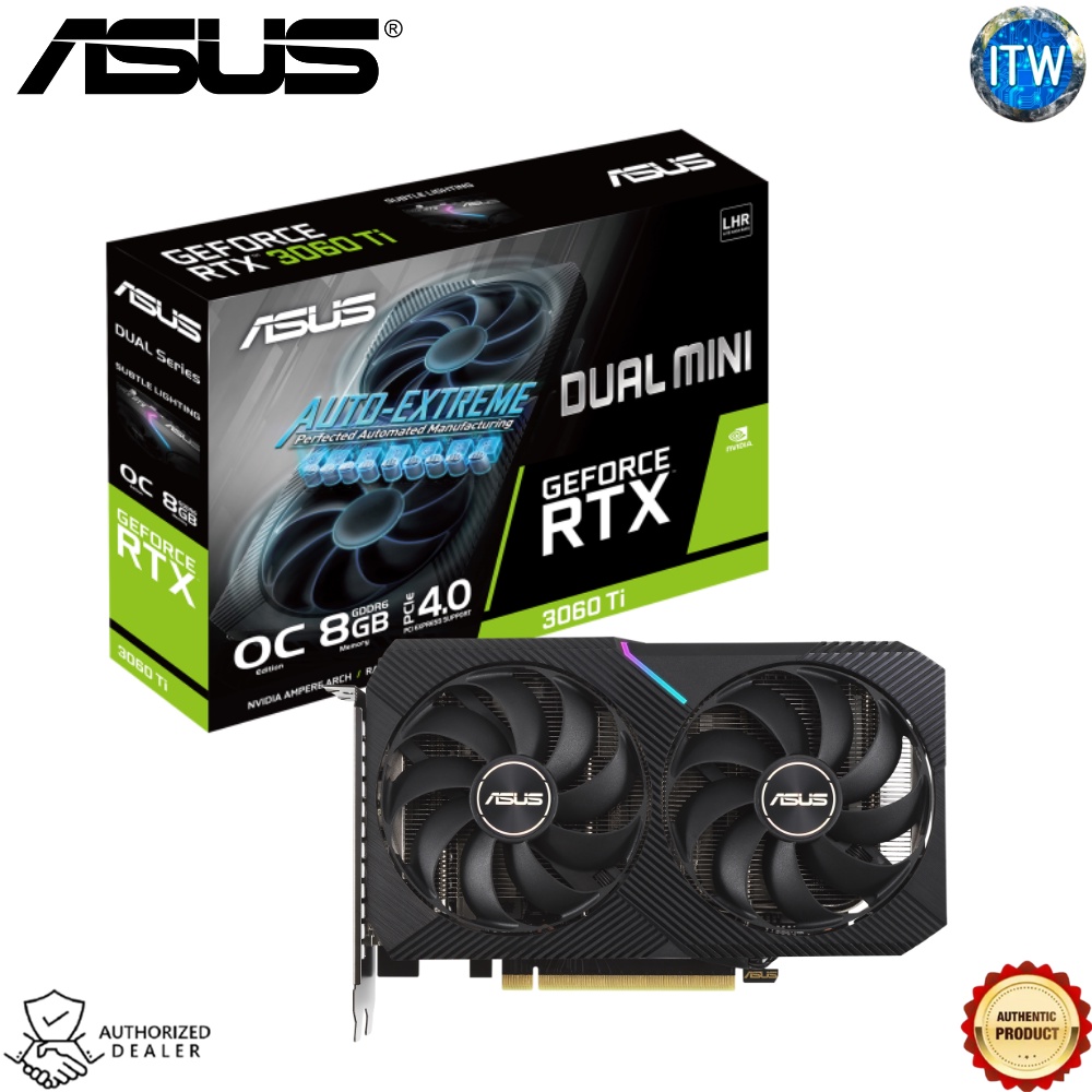 best selling】ASUS DUAL GeForce RTX 3060 Ti V2 MINI OC Edition 8GB GDDR6  Graphic Card (Dual RTX3060TI-O8G Mini-V2) | Shopee Thailand