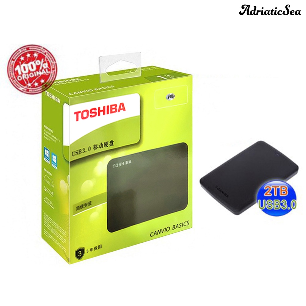 [AD] TOSHIBA 500GB/1TB/2TB High Speed USB 3.0 External Hard Disk Drive for PC Laptop