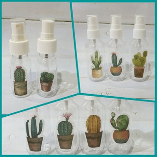 ขวดสเปรย์ ขวดแบ่ง ขวดเปล่า ลาย CACTUS ลายต้นกระบองเพชร ขนาด 50ml มี 9 ลายให้เลือก