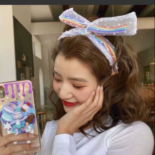 โบรัดผมรุ้ง&amp;ยางมัดผมรุ้ง