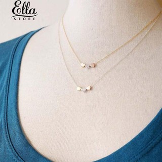 Elegant Three Love Hearts เสน่ห์สร้อยคอจี้สร้อยคอผู้หญิง Casual casual