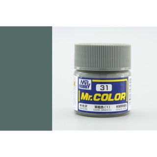 สีสูตรทินเนอร์ mr.color c31 dark grey