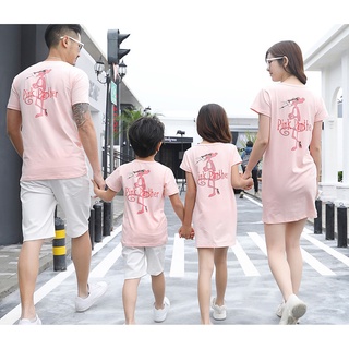 ชุดมินิเดรส เสื้อยืด พิมพ์ลาย Pink Panher พลัสไซซ์ สําหรับผู้ชาย ผู้หญิง ครอบครัว ใส่ไปคณิตศาสตร์