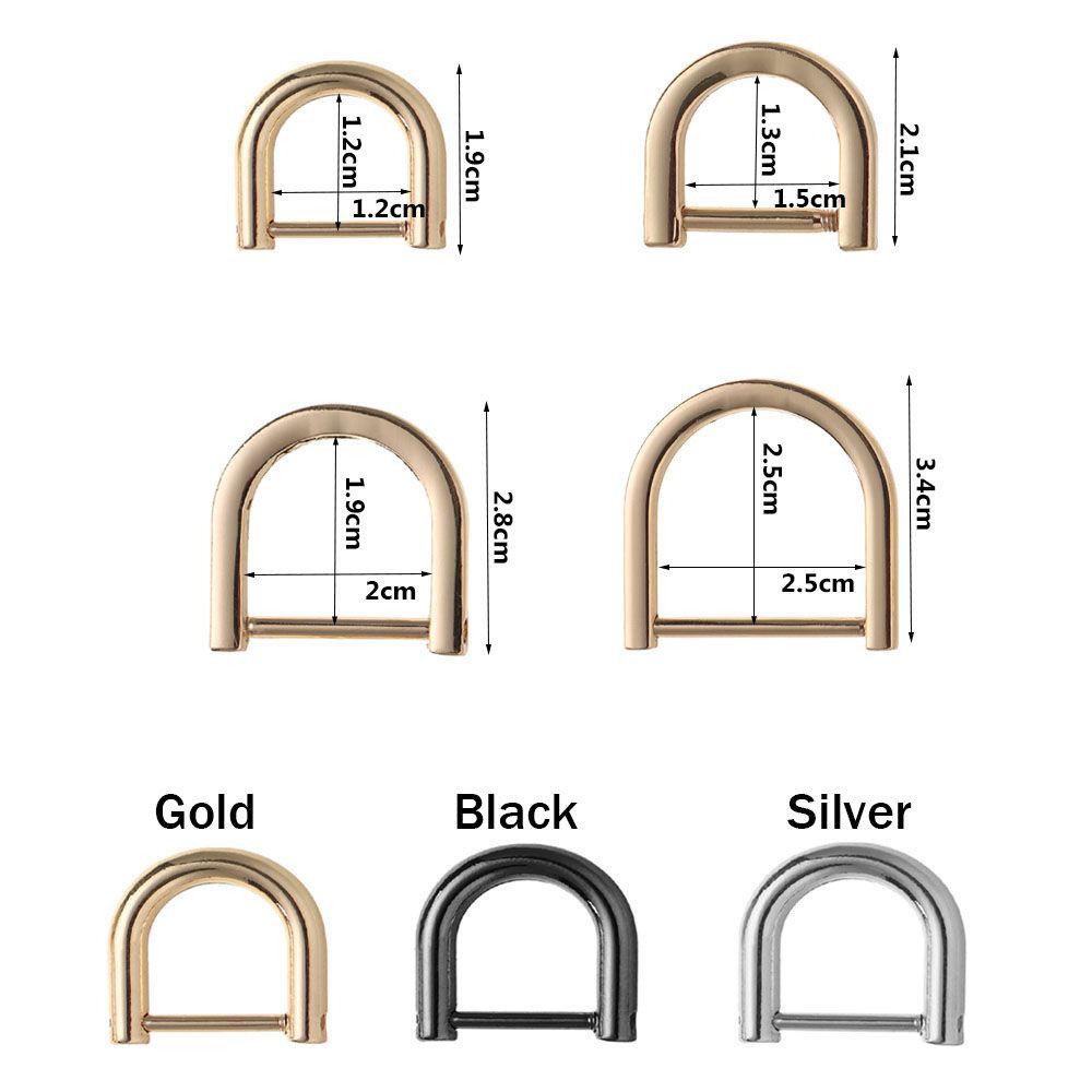 FOREVER DIY D Ring Buckle Belt Handle Bag Loop Screw Rings Buckle ...