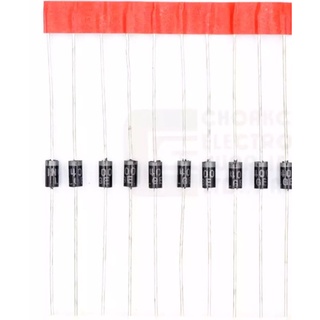 DIODE 1N4001 50V 1A DO-41 (DO204AL) ไดโอด อะไหล่อิเล็กทรอนิกส์ ของใหม่ แพ็ค20ชิ้น