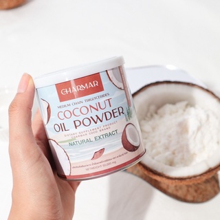 COCONUT OIL POWDER น้ำมันมะพร้าวชนิดผง ปริมาณ 50 g น้ำมันมะพร้าวสกัดเย็นแบบครีมผง สามารถตักทาน