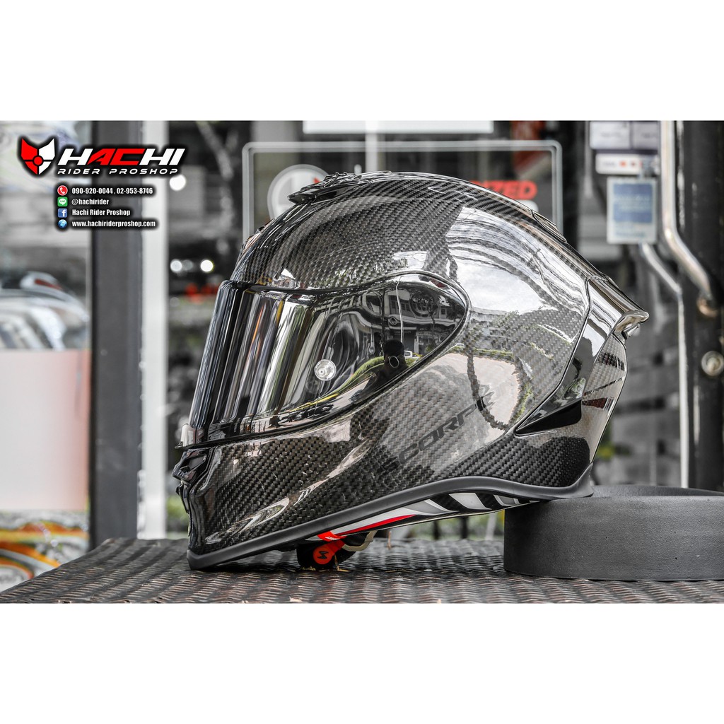 SCORPION EXO R1 EVO CARBON AIR - Gloss Black