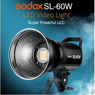 พร้อมส่ง สตูดิโอถ่ายภาพ GODOX SL-60W สีขาว CRI 95 +  5600K 60W Bowens Mount + รีโมทคอนโทรล