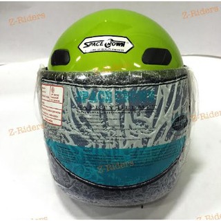 หมวกกันน็อค SPACE CROWN รุ่น WS-1 สีเขียว