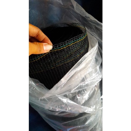 3mx1m ตาข่ายคลุมบ่อปลาทําจากวัสดุ RK คู่สีดํา